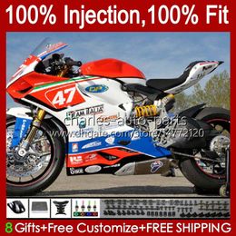 Injection Mould Fairings For DUCATI Panigale 899 1199 S R 899S Red blue white 1199S 12 13 14 15 16 Bodywork 44No.62 899R 1199R 2012 2013 2014 2015 2016 899-1199 12-16 OEM Body