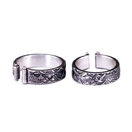 Original Niche Design "A Thousand Miles Away" Long Distance Love 925 Sterling Silver Male And Female Couple Ring Personality