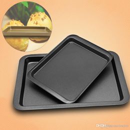 24*18*2cm Gold Black Food Grade Stainless Steel Baking Dishes Diy Baking Tools Rectangular Non-stick Bread Cake Baking Tray XDH0642-2 T03