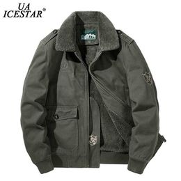 UAICESTAR Brand Winter Jacket Men Warm Thicken Fleece Fashion Casual Coat Large Size Clothing M-5XL Windbreaker Men's Jackets 211110