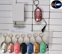 7 Colours Personal Alarm systems With LED Light 130DB Keychain Alarm Anti Lost Wolf Attack FOR Girl Women children old people Anti-Attack