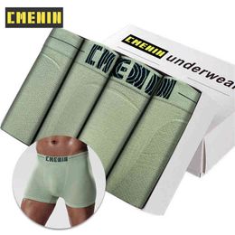 4Pc/lot High Quality Breathable Sexy Men Underwear Boxer Shorts Print Trunks Mens Boxershorts Underware Boxers Sexi CM001 H1214