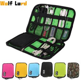 Outdoor Bags Camping Travel Accessories Storage Bag Headset Data Lines Backpack SD Card Charger USB Cable Organiser Case Hunting