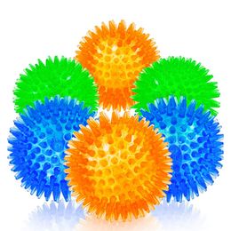 small dog balls NZ - Squeaky Small Dog Toys Puppy Chew Toy for Small medium Interactive Durable Bouncy Spike Chewing Dogs Balls