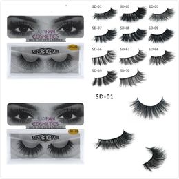 3D Mink Eyelashes Eye-lashes Messy Eye lash Extension Sexy Full Strip Lashes DHL