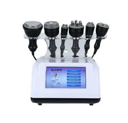 6 IN 1 Portable Multipolar RF Ultrasonic 40K Cavitation Radio Frequency Vacuum Body Slimming Machine For Skin Rejuvenation Facial Care Beauty Salon Equipment