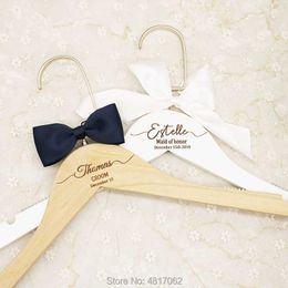 Personalised Engraved Dress Coat Hangers For Wedding Party Bride Maid Of Honour Bridesmaid Name And Role Keepsake Po Prop 210702