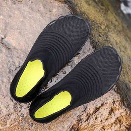 Black Quick-Drying Aqua Shoes Women Five Fingers Summer Non-slip Water Outdoor Swimming Surfing Beach Big Size Y0714