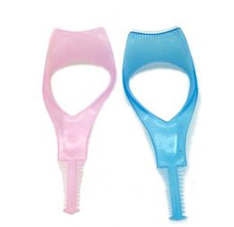 2021 Eyelash Tools 3 in 1 Makeup Mascara Shield Guide Guard Curler Eyelash Curling Comb Lashes Cosmetics Curve Applicator Comb