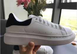 Männer Frauen klassische Sportschuhe weiße Lederdesigner Sneaker Herren Frauen weiß schwarze Walzenschuhe Drucken Leopardengröße 35-44