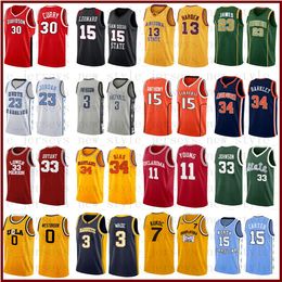 NCAA Basketball Jerseys LeBron Dwyane James Wade Kevin Kyrie Durant Irving John Harden Tim Stockton Hardaway Stitched college Jersey