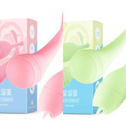 NXY Eggs 2In1 Vibrating Egg Real Tongue G Spot Clitoris Stimulator Insertable Vagina Massager Double Head Vibrator Sex Toys For Women 1124