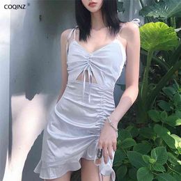 Woman Sexy Bodycon Bandage Dress Casual Slip Dresses For Women Evening Party Night Club Fall Black Clothes D1737018 210712