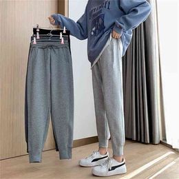 Pack of 2 Pcs Sweatpants Women Streetwear Harlan Plus Velvet Thick Casual Pants Jogger Mujer Fashion All-Match Trousers 210915