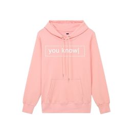 Men's Hoodies Merch Brian Maps Spring Autumn Long Sleeve Hooded Sweatshirts Unisex Casual Loose Pullover You Know | Pink Hoodies 201113