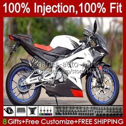 Injection Fairings For Aprilia RSV RS 125 RR 125RR RS4 RS125 06 07 08 09 10 11 34No.68 RSV-125 RS-125 RSV125 R 2006 2007 2008 2009 2010 2011 Red black white RSV125RR 06-11 Body