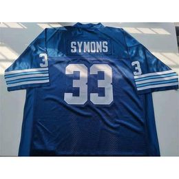 sjzl rare Football Jersey Men Youth women Vintage 33Toronto Argonauts BILL SYMONS JERSEYS Size S-5XL custom any name or number