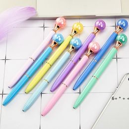 New Arrival Pearl Metal Ballpoint Pens Queens Crutch Pen School Office Supplies Signature Business Pen Student Gift RRF13257