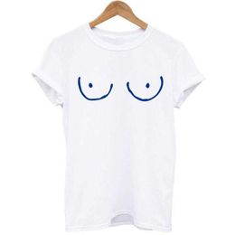 Casual TITTIES BOOBS BOOBIES Print Short Sleeve T-shirt Funny T Shirts Women Leisure Streetwear Tshirt Camisas Mujer L231026 821