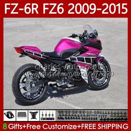 Rose white Body Kit For YAMAHA FZ6N FZ6 FZ 6R 6N 6 R N 600 09-15 Bodywork 103No.58 FZ-6R FZ600 FZ6R 09 10 11 12 13 14 15 FZ-6N 2009 2010 2011 2012 2013 2014 2015 OEM Fairing