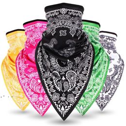 Sport Triangle Scarf Cycling Bandana Hiking Camping Hunting Running Army Bike Bicycle Tactical Airsoft Half Face Mask Party FavorLLD11995