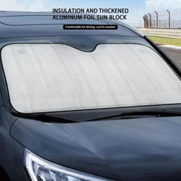 Car Sunshade Universal Front Windshield Sun Protection Anti-UV Parking Cover Collapsible Insulation Shade Cloth