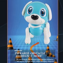 Electronic Robot Dog Toy with Gesture Sensing Lights and Puppy Sounds Intelligent Playiing Music Gift for Girls Kids Boys