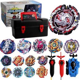 Tops Set Launchers Beyblade Toys B-131 B-122 B-130 Toupie Metal God Burst Spinning Top Bey Blade Blades Toy bay blade bables X0528