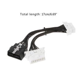 Diagnostic Tools 16 Pin OBD2 OBD 2 OBDii Splitter Extension Cable One Male To Two Female Y For Elm327