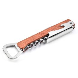 Wood wine openers Wedding Favour Multifunction Wine Corkscrew & Beer Bottle Opener XDJ105