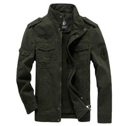 Cotton Military Jacket Men Autumn Soldier MA-1 Style Army Jackets Male Brand Slothing Mens Bomber Plus Size M-6XL 210909