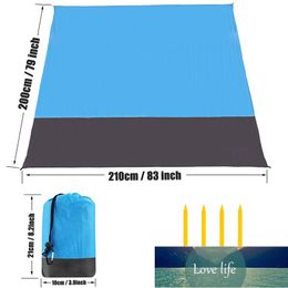 Large Beach Anti-sand Towels 200 Cm Mat Anti Sand-free Beach Anti Sand Beach Blanket Oversized Pocket Picnic Wind Prevent Proof Towel Factory price expert design