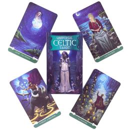 Universal Celtic Tarot Deck Leisure Party Table Game High Quality Fortune-telling Prophecy Oracles Cards With Guide Book
