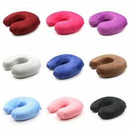 Plane Car U-Shaped Travel Pillow Portable Neck Rest U-Shap Pillow Multifunction Memory Foam U-Shaped Pillow Soft U-Shaped Pillows Sea