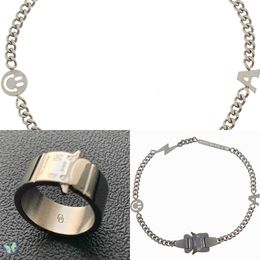 Alyx 1017 9sm Necklace Men Women High Quality Black Grey Alyx Stainless Steel Necklace Chains Necklaces Q0809