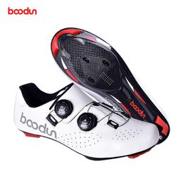Cycling Footwear 2021 Road Shoes Leather Carbon Fibre Ultralight Self-Locking Professional Racing Bike Bicycle Sneakers