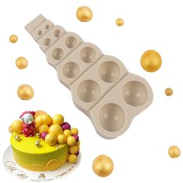 Silicone Cake Mould Chocolate Fudge Mould Large Small Multi Size Pearl Ball Shape DIY Baking Kitchen Baking Cake Tool Decoration