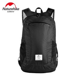 NatureHike Foldable Backpack 18L Climbing Bag Rucksack Outdoor Sports Bag Women Men Travel Hiking Camping Shoulder Bag Q0721