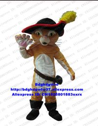 Mascot Costumes Puss The Boots Cat Mascot Costume Adult Cartoon Character Outfit Suit Kindergarten Pet Shop Movie Props CX4033