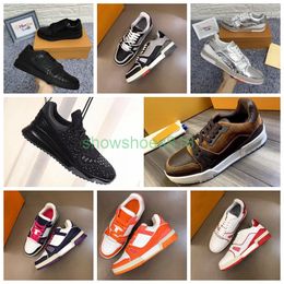 Hommes designer chaussures formatateure strone fleurs chaussures de luxe populaires designer de luxe véritables chaussures casual baskets