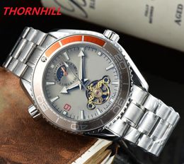 Top luxury Watches Mens Mechanical Stainless Steel Automatic Movement Watch Sports Self-wind big designer Wristwatch