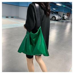 Evening Bags Korean Designer Simple Shopper For Women Fashion Ladies Tote Shoulder Bag Side Female Leather Handbag Large Capacity Green