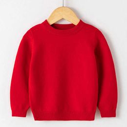 Casual Autumn WInter Toddler Baby Girls Boys Sweater Warm Thick Kids knitting Pullover Tops Long Sleeve Sweater Kids Clothes Y1024