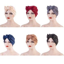 Muslim Turban Cap Beanie Hats for Women Cross Inner Hijabs Bonnet Wrap Head Hijab Underscarf Caps Islamic Turbantes