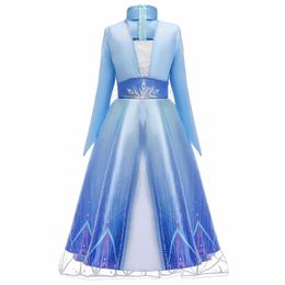 clothing sets Princess Dress snow and ice strange fate 2 Aisha popular children's fake two-piece dress performance