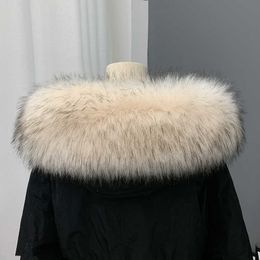 Faux Fur Scarf for Women Men Children Winter Warm Fur Collar 50cm/60cm/70cm/75cm/80cm/90cm Fur Scarf Collar 100% High Quality H0923