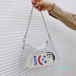 Shoulder Bags Fashion Jelly Single For Women Superior Quality PVC Transparent Material Axillary Handl Bag Pouch