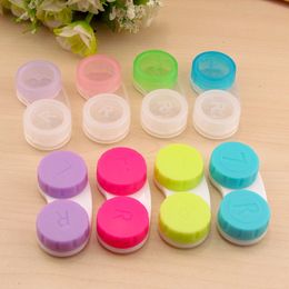 mini glasses storage box Case Soaking jar color transparent with colors left and right 5007 Q2