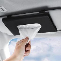 Tissue Boxes & Napkins Car Holder Convenience Sun Visor Napkin Storage Case For Home Chair Back Pumping Box