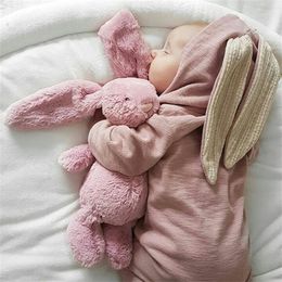 Winter Rompers Warm Rabbit Ear Baby Romper Fleece Jumpsuit Snow Wear Snowsuit Cute Infant Clothing Newborn Boys Grisl Clothes 210226